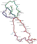 Gayton Route map